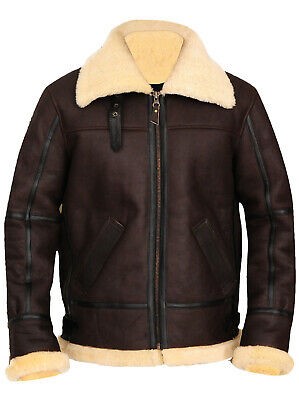 Western Fashion Brown Leather Fur Winter Jacket Men