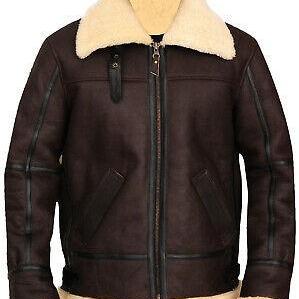 Western Fashion Brown Leather Fur Winter Jacket Men